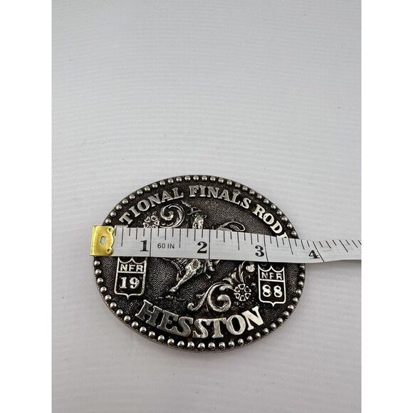 Vintage 1988 National Finals Rodeo Western Belt Buckle Fred Fellows - Picture 5 of 6